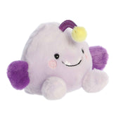 Blinky Angler Fish plush from Palm Pals, lavender with yellow lure, welcoming glow
